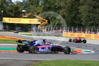 World © Octane Photographic Ltd. Formula 1 – Italian GP - Race. Scuderia Toro Rosso STR14 – Daniil Kvyat. Autodromo Nazionale Monza, Monza, Italy. Sunday 8th September 2019.