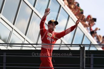World © Octane Photographic Ltd. Formula 1 – Italian GP - Race Podium. Scuderia Ferrari SF90 – Charles Leclerc. Autodromo Nazionale Monza, Monza, Italy. Sunday 8th September 2019.
