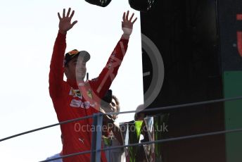 World © Octane Photographic Ltd. Formula 1 – Italian GP - Race Podium. Scuderia Ferrari SF90 – Charles Leclerc. Autodromo Nazionale Monza, Monza, Italy. Sunday 8th September 2019.