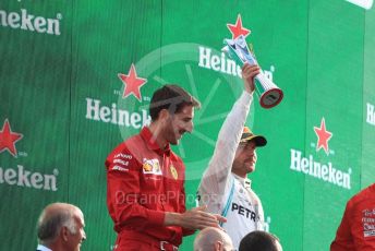 World © Octane Photographic Ltd. Formula 1 – Italian GP - Race Podium. Mercedes AMG Petronas Motorsport AMG F1 W10 EQ Power+ - Valtteri Bottas. Autodromo Nazionale Monza, Monza, Italy. Sunday 8th September 2019.
