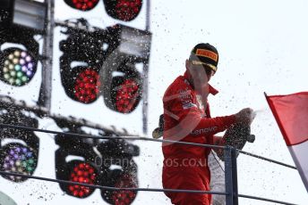World © Octane Photographic Ltd. Formula 1 – Italian GP - Race Podium. Scuderia Ferrari SF90 – Charles Leclerc. Autodromo Nazionale Monza, Monza, Italy. Sunday 8th September 2019.