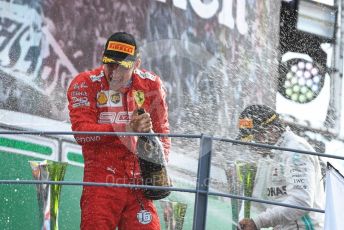 World © Octane Photographic Ltd. Formula 1 – Italian GP - Race Podium. Scuderia Ferrari SF90 – Charles Leclerc. Autodromo Nazionale Monza, Monza, Italy. Sunday 8th September 2019.