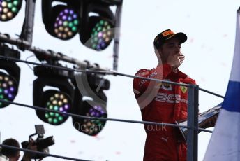 World © Octane Photographic Ltd. Formula 1 – Italian GP - Race Podium. Scuderia Ferrari SF90 – Charles Leclerc. Autodromo Nazionale Monza, Monza, Italy. Sunday 8th September 2019.