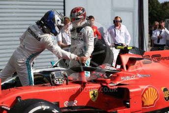 World © Octane Photographic Ltd. Formula 1 – Italian GP - Race. Scuderia Ferrari SF90 – Charles Leclerc, Mercedes AMG Petronas Motorsport AMG F1 W10 EQ Power+ - Valtteri Bottas and Lewis Hamilton. Autodromo Nazionale Monza, Monza, Italy. Sunday 8th September 2019.