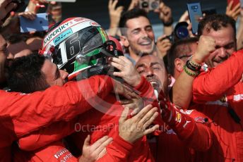 World © Octane Photographic Ltd. Formula 1 – Italian GP - Race Podium. Scuderia Ferrari SF90 – Charles Leclerc. Autodromo Nazionale Monza, Monza, Italy. Sunday 8th September 2019.