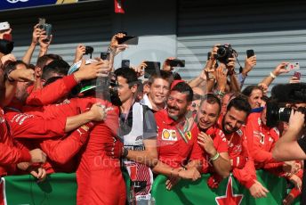 World © Octane Photographic Ltd. Formula 1 – Italian GP - Race Podium. Scuderia Ferrari SF90 – Charles Leclerc. Autodromo Nazionale Monza, Monza, Italy. Sunday 8th September 2019.