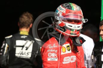 World © Octane Photographic Ltd. Formula 1 – Italian GP - Race Podium. Scuderia Ferrari SF90 – Charles Leclerc. Autodromo Nazionale Monza, Monza, Italy. Sunday 8th September 2019.
