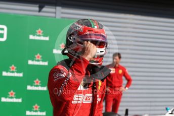 World © Octane Photographic Ltd. Formula 1 – Italian GP - Race Podium. Scuderia Ferrari SF90 – Charles Leclerc. Autodromo Nazionale Monza, Monza, Italy. Sunday 8th September 2019.