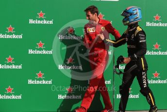 World © Octane Photographic Ltd. Formula 1 – Italian GP - Race Podium. Renault Sport F1 Team RS19 – Daniel Ricciardo. Autodromo Nazionale Monza, Monza, Italy. Sunday 8th September 2019.