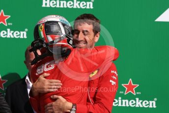 World © Octane Photographic Ltd. Formula 1 – Italian GP - Race Podium. Scuderia Ferrari SF90 – Charles Leclerc. Autodromo Nazionale Monza, Monza, Italy. Sunday 8th September 2019.