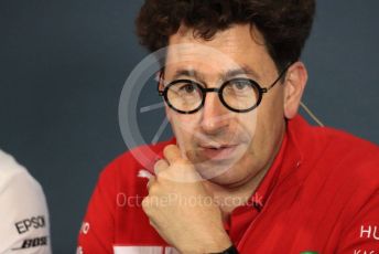 World © Octane Photographic Ltd. Formula 1 - Italian GP – Friday FIA Team Press Conference. Mattia Binotto – Team Principal of Scuderia Ferrari. Autodromo Nazionale Monza, Monza, Italy. Friday 6th September 2019.