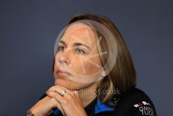 World © Octane Photographic Ltd. Formula 1 - Italian GP - Friday FIA Team Press Conference. Claire Williams - Deputy Team Principal of ROKiT Williams Racing. Autodromo Nazionale Monza, Monza, Italy. Friday 6th September 2019.