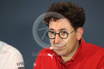 World © Octane Photographic Ltd. Formula 1 - Italian GP – Friday FIA Team Press Conference. Mattia Binotto – Team Principal of Scuderia Ferrari. Autodromo Nazionale Monza, Monza, Italy. Friday 6th September 2019.