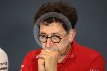 World © Octane Photographic Ltd. Formula 1 - Italian GP – Friday FIA Team Press Conference. Mattia Binotto – Team Principal of Scuderia Ferrari. Autodromo Nazionale Monza, Monza, Italy. Friday 6th September 2019.