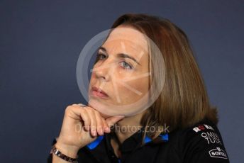 World © Octane Photographic Ltd. Formula 1 - Italian GP - Friday FIA Team Press Conference. Claire Williams - Deputy Team Principal of ROKiT Williams Racing. Autodromo Nazionale Monza, Monza, Italy. Friday 6th September 2019.