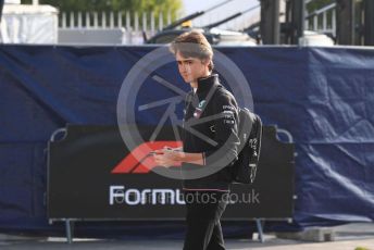 World © Octane Photographic Ltd. Formula 1 - Italian GP - Paddock. Esteban Gutierrez - Simulator Driver for Mercedes. Autodromo Nazionale Monza, Monza, Italy. Saturday 7th September 2019.