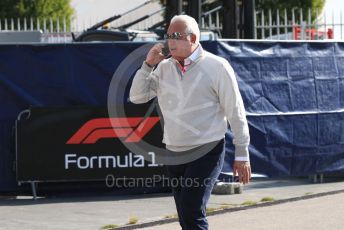 World © Octane Photographic Ltd. Formula 1 - Italian GP - Paddock. Lance Stroll father Lawrence Stroll - investor, part-owner of SportPesa Racing Point. Autodromo Nazionale Monza, Monza, Italy. Saturday 7th September 2019.