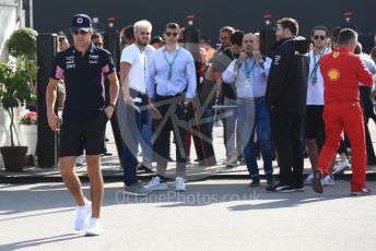 World © Octane Photographic Ltd. Formula 1 – Italian GP - Paddock. SportPesa Racing Point RP19 – Lance Stroll. Autodromo Nazionale Monza, Monza, Italy. Saturday 7th September 2019.