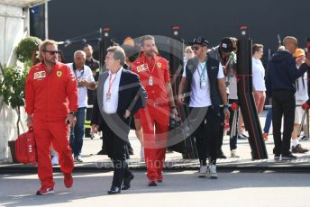 World © Octane Photographic Ltd. Formula 1 - Italian GP - Paddock. Louis Camilleri - CEO of Ferrari and former Chairman of Philip Morris International. Autodromo Nazionale Monza, Monza, Italy. Saturday 7th September 2019.