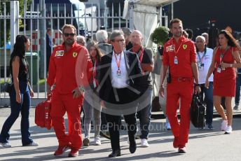World © Octane Photographic Ltd. Formula 1 - Italian GP - Paddock. Louis Camilleri - CEO of Ferrari and former Chairman of Philip Morris International. Autodromo Nazionale Monza, Monza, Italy. Saturday 7th September 2019.