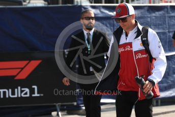 World © Octane Photographic Ltd. Formula 1 – Italian GP - Paddock. Alfa Romeo Racing C38 – Kimi Raikkonen. Autodromo Nazionale Monza, Monza, Italy. Saturday 7th September 2019.