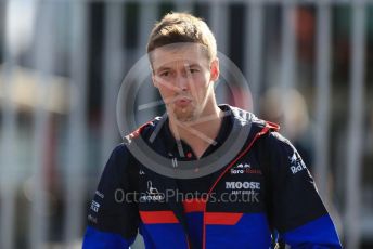 World © Octane Photographic Ltd. Formula 1 – Italian GP - Paddock. Scuderia Toro Rosso STR14 – Daniil Kvyat. Autodromo Nazionale Monza, Monza, Italy. Sunday 8th September 2019.