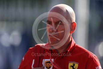 World © Octane Photographic Ltd. Formula 1 - Italian GP - Paddock. Jock Clear – Chief Engineer - Scuderia Ferrari. Autodromo Nazionale Monza, Monza, Italy. Sunday 8th September 2019.