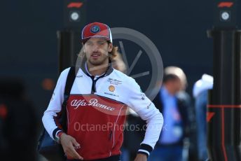 World © Octane Photographic Ltd. Formula 1 – Italian GP - Paddock. Alfa Romeo Racing C38 – Antonio Giovinazzi. Autodromo Nazionale Monza, Monza, Italy. Sunday 8th September 2019.