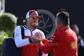 World © Octane Photographic Ltd. Formula 1 – Italian GP - Paddock. Alfa Romeo Racing C38 – Antonio Giovinazzi. Autodromo Nazionale Monza, Monza, Italy. Sunday 8th September 2019.