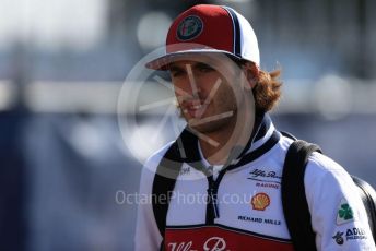 World © Octane Photographic Ltd. Formula 1 – Italian GP - Paddock. Alfa Romeo Racing C38 – Antonio Giovinazzi. Autodromo Nazionale Monza, Monza, Italy. Sunday 8th September 2019.