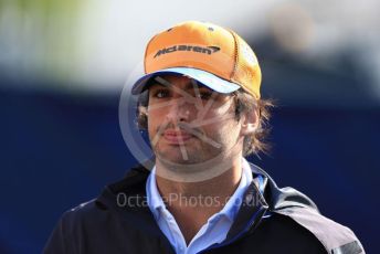 World © Octane Photographic Ltd. Formula 1 – Italian GP - Paddock. McLaren MCL34 – Carlos Sainz. Autodromo Nazionale Monza, Monza, Italy. Sunday 8th September 2019.