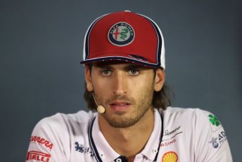 World © Octane Photographic Ltd. Formula 1 – Italian GP. FIA Drivers Press Conference. Alfa Romeo Racing – Antonio Giovinazzi. Autodromo Nazionale Monza, Monza, Italy. Thursday 4th September 2019.