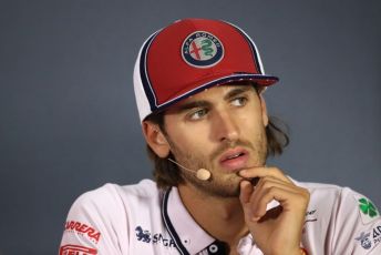 World © Octane Photographic Ltd. Formula 1 – Italian GP. FIA Drivers Press Conference. Alfa Romeo Racing – Antonio Giovinazzi. Autodromo Nazionale Monza, Monza, Italy. Thursday 4th September 2019.