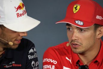World © Octane Photographic Ltd. Formula 1 – Italian GP. FIA Drivers Press Conference. Scuderia Toro Rosso - Pierre Gasly and Scuderia Ferrari – Charles Leclerc. Autodromo Nazionale Monza, Monza, Italy. Thursday 4th September 2019.