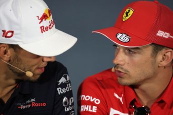 World © Octane Photographic Ltd. Formula 1 – Italian GP. FIA Drivers Press Conference. Scuderia Toro Rosso - Pierre Gasly and Scuderia Ferrari – Charles Leclerc. Autodromo Nazionale Monza, Monza, Italy. Thursday 4th September 2019.