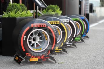 World © Octane Photographic Ltd. Formula 1 – Italian GP - Paddock. Pirelli tyre selection. Autodromo Nazionale Monza, Monza, Italy. Thursday 4th September 2019.