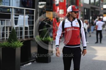 World © Octane Photographic Ltd. Formula 1 – Italian GP - Paddock. Alfa Romeo Racing C38 – Antonio Giovinazzi. Autodromo Nazionale Monza, Monza, Italy. Thursday 4th September 2019.