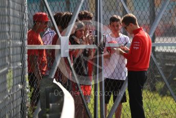 World © Octane Photographic Ltd. Formula 1 – Italian GP - Track walk. Scuderia Ferrari SF90 – Sebastian Vettel. Autodromo Nazionale Monza, Monza, Italy. Thursday 4th September 2019.