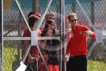 World © Octane Photographic Ltd. Formula 1 – Italian GP - Track walk. Scuderia Ferrari SF90 – Sebastian Vettel. Autodromo Nazionale Monza, Monza, Italy. Thursday 4th September 2019.