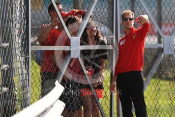 World © Octane Photographic Ltd. Formula 1 – Italian GP - Track walk. Scuderia Ferrari SF90 – Sebastian Vettel. Autodromo Nazionale Monza, Monza, Italy. Thursday 4th September 2019.