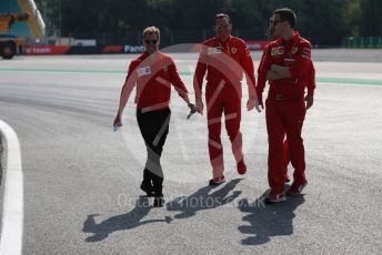 World © Octane Photographic Ltd. Formula 1 – Italian GP - Track walk. Scuderia Ferrari SF90 – Sebastian Vettel. Autodromo Nazionale Monza, Monza, Italy. Thursday 4th September 2019.