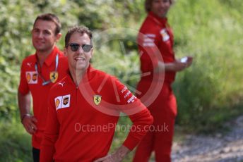 World © Octane Photographic Ltd. Formula 1 – Italian GP - Track walk. Scuderia Ferrari SF90 – Sebastian Vettel. Autodromo Nazionale Monza, Monza, Italy. Thursday 4th September 2019.