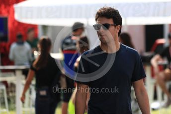 World © Octane Photographic Ltd. Formula 1 – Italian GP - Paddock. SportPesa Racing Point RP19 - Sergio Perez. Autodromo Nazionale Monza, Monza, Italy. Thursday 4th September 2019.