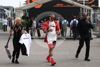 World © Octane Photographic Ltd. Formula 1 – Italian GP - Paddock. Mercedes AMG Petronas Motorsport AMG F1 W10 EQ Power+ - Lewis Hamilton. Autodromo Nazionale Monza, Monza, Italy. Thursday 4th September 2019.