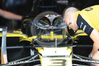 World © Octane Photographic Ltd. Formula 1 – Italian GP - Paddock. Renault Sport F1 Team RS19 – Daniel Ricciardo. Autodromo Nazionale Monza, Monza, Italy. Thursday 4th September 2019.