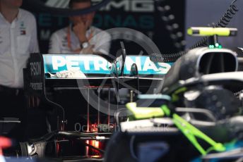 World © Octane Photographic Ltd. Formula 1 - Italian GP - Pit lane. Mercedes AMG Petronas Motorsport AMG F1 W10 EQ Power+ . Autodromo Nazionale Monza, Monza, Italy. Thursday 4th September 2019.