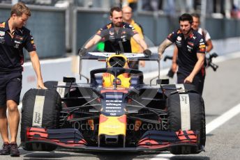 World © Octane Photographic Ltd. Formula 1 – Italian GP - Pit lane. Aston Martin Red Bull Racing RB15. Autodromo Nazionale Monza, Monza, Italy. Thursday 4th September 2019.