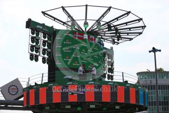 World © Octane Photographic Ltd. Formula 1 – Italian GP - Pit lane. Podium. Autodromo Nazionale Monza, Monza, Italy. Thursday 4th September 2019.