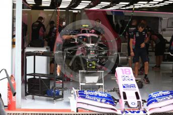 World © Octane Photographic Ltd. Formula 1 – Italian GP - Pit lane. SportPesa Racing Point RP19. Autodromo Nazionale Monza, Monza, Italy. Thursday 4th September 2019.