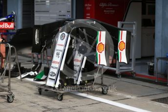 World © Octane Photographic Ltd. Formula 1 – Italian GP - Pit lane. Alfa Romeo Racing C38. Autodromo Nazionale Monza, Monza, Italy. Thursday 4th September 2019.